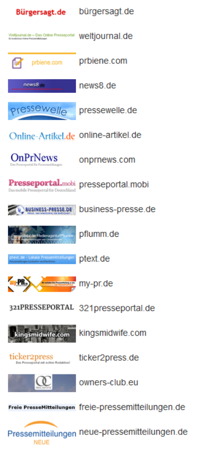 TMG24 Presseartikel in 250 Online Portalen